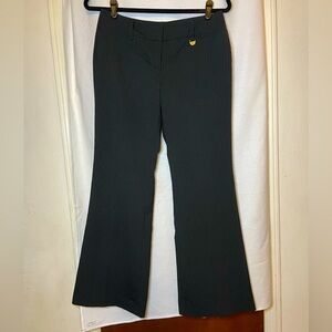 NWOT New York & Company Black w White Pinstripe Trousers w Back Pockets Size 4P